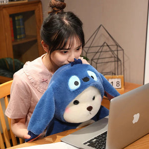 Fluffy White Bear Donkey Outfit Plushie-Kawaii Dream