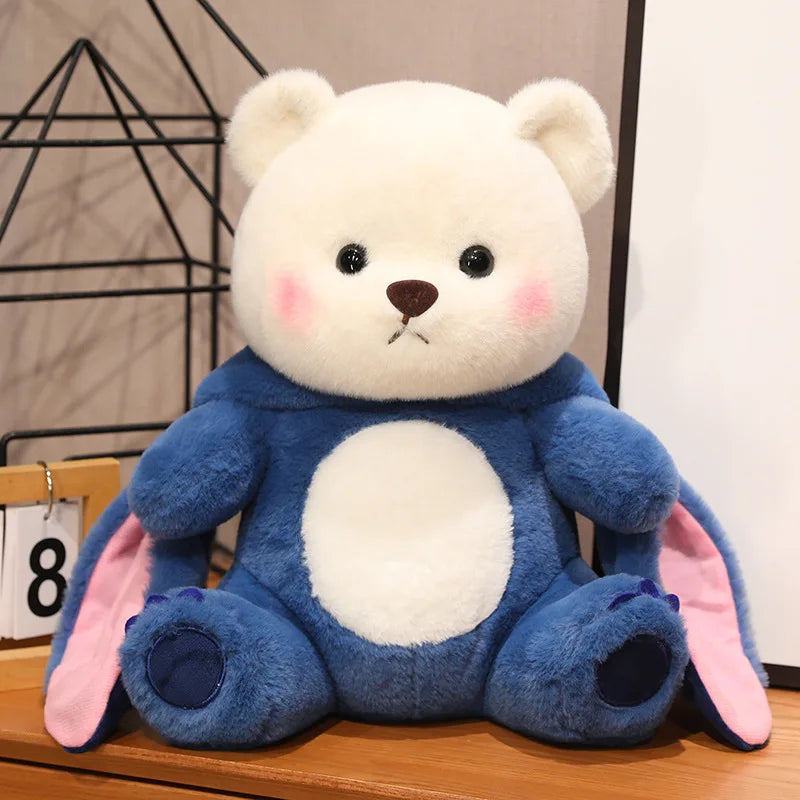 Fluffy White Bear Donkey Outfit Plushie-Kawaii Dream