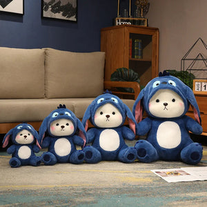 Fluffy White Bear Donkey Outfit Plushie-Kawaii Dream