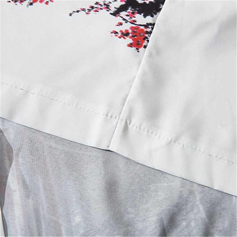 Fox Cranes Dragon Japanese Women Kimono Robe Cardigan-Kawaii Dream