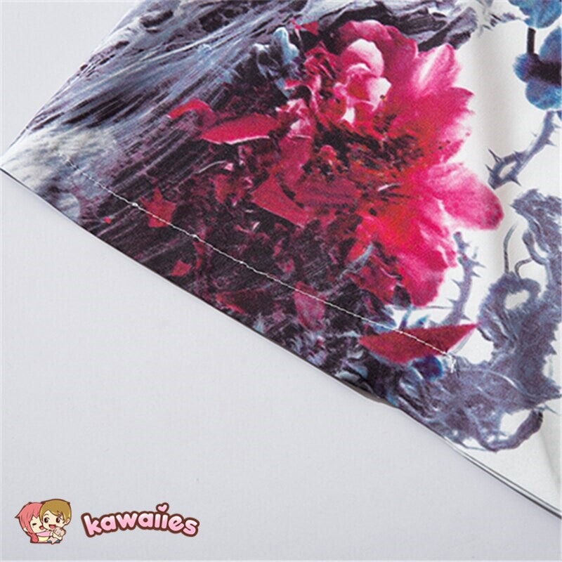 Fox Cranes Dragon Japanese Women Kimono Robe Cardigan-Kawaii Dream