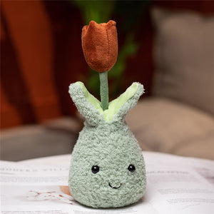 Friendly Cuddly Tulip 22cm Flower Pot Plushie Collection-Kawaii Dream