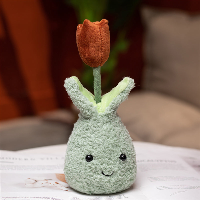 Friendly Cuddly Tulip 22cm Flower Pot Plushie Collection-Kawaii Dream