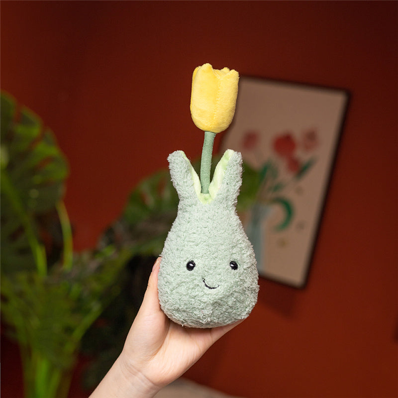 Friendly Cuddly Tulip 22cm Flower Pot Plushie Collection-Kawaii Dream