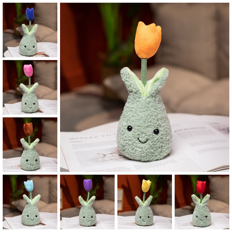 Friendly Cuddly Tulip 22cm Flower Pot Plushie Collection-Kawaii Dream