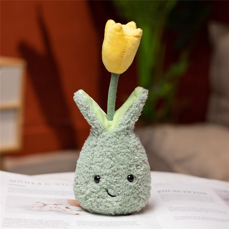 Friendly Cuddly Tulip 22cm Flower Pot Plushie Collection-Kawaii Dream