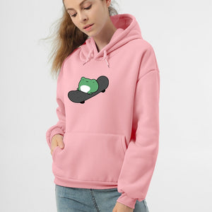 Frog on Skateboard Unisex Hoodies - Limited Stock-Kawaii Dream