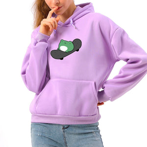 Frog on Skateboard Unisex Hoodies - Limited Stock-Kawaii Dream