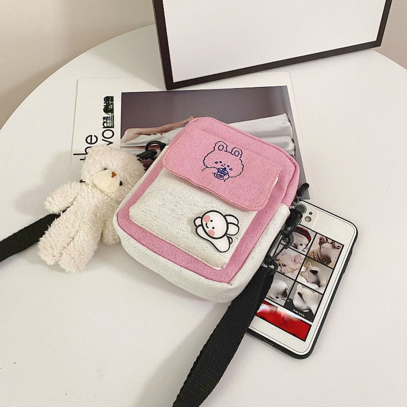 Funny Bunny Canvas Side Bag-Kawaii Dream