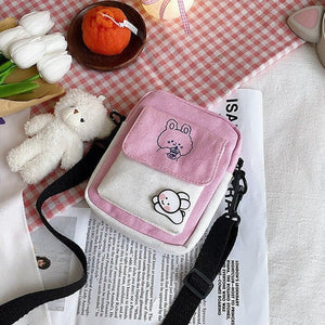 Funny Bunny Canvas Side Bag-Kawaii Dream