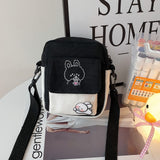 Funny Bunny Canvas Side Bag-Kawaii Dream