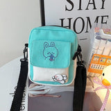 Funny Bunny Canvas Side Bag-Kawaii Dream