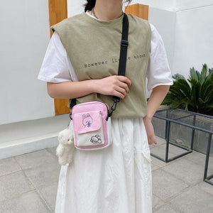 Funny Bunny Canvas Side Bag-Kawaii Dream