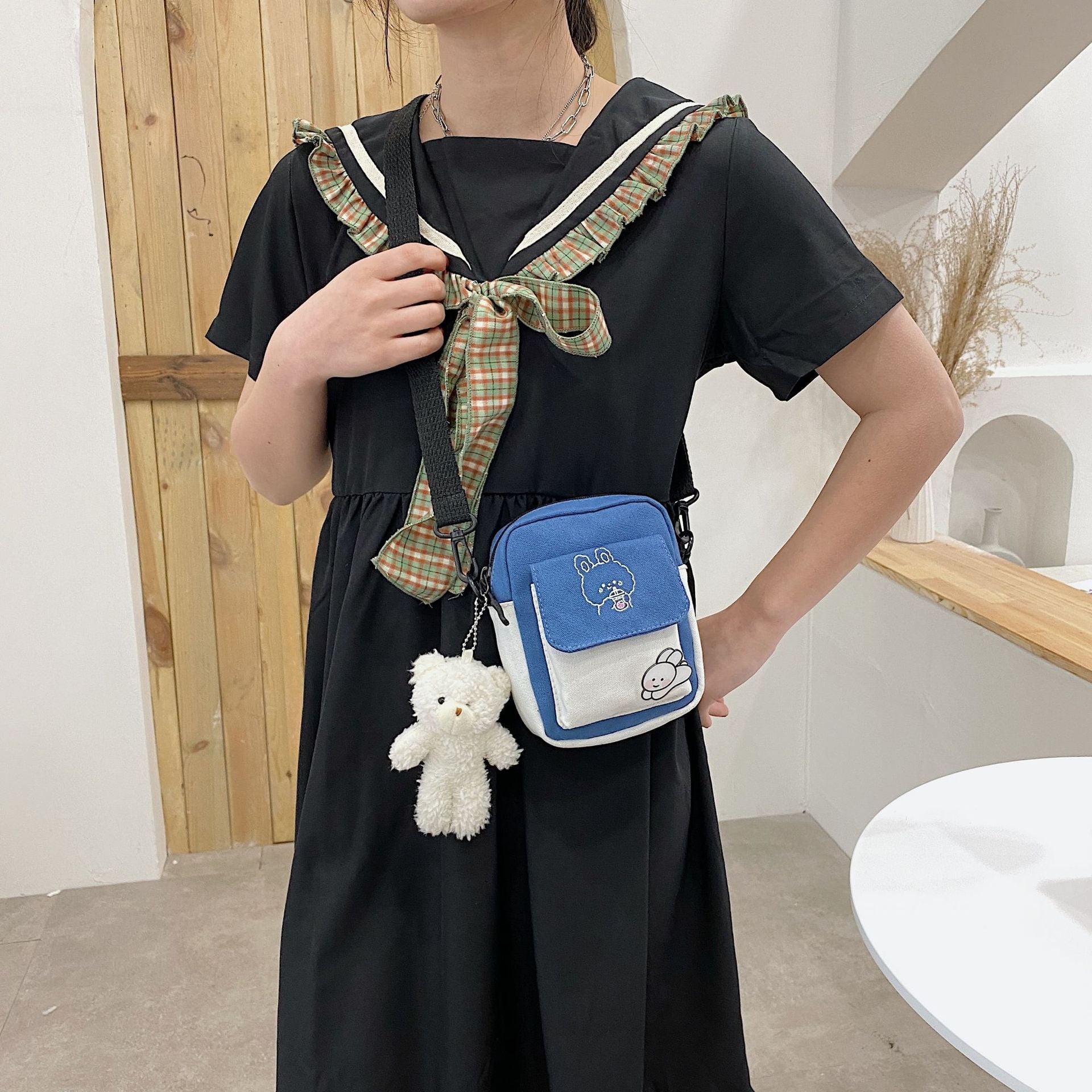 Funny Bunny Canvas Side Bag-Kawaii Dream