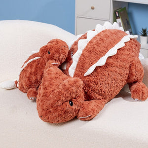 Fuzzy Cute Pink Red Lizard Plushies-Kawaii Dream