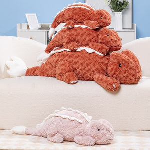 Fuzzy Cute Pink Red Lizard Plushies-Kawaii Dream