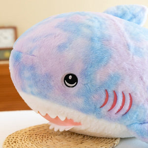 Fuzzy Rainbow Shark Plushie-Kawaii Dream