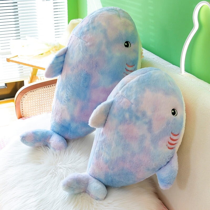 Fuzzy Rainbow Shark Plushie-Kawaii Dream