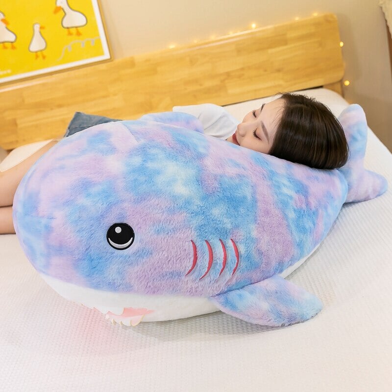 Fuzzy Rainbow Shark Plushie-Kawaii Dream