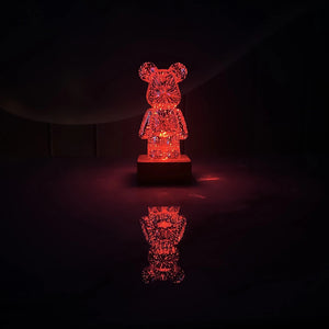 Galaxy Fireworks Standing Bear Night Light-Kawaii Dream