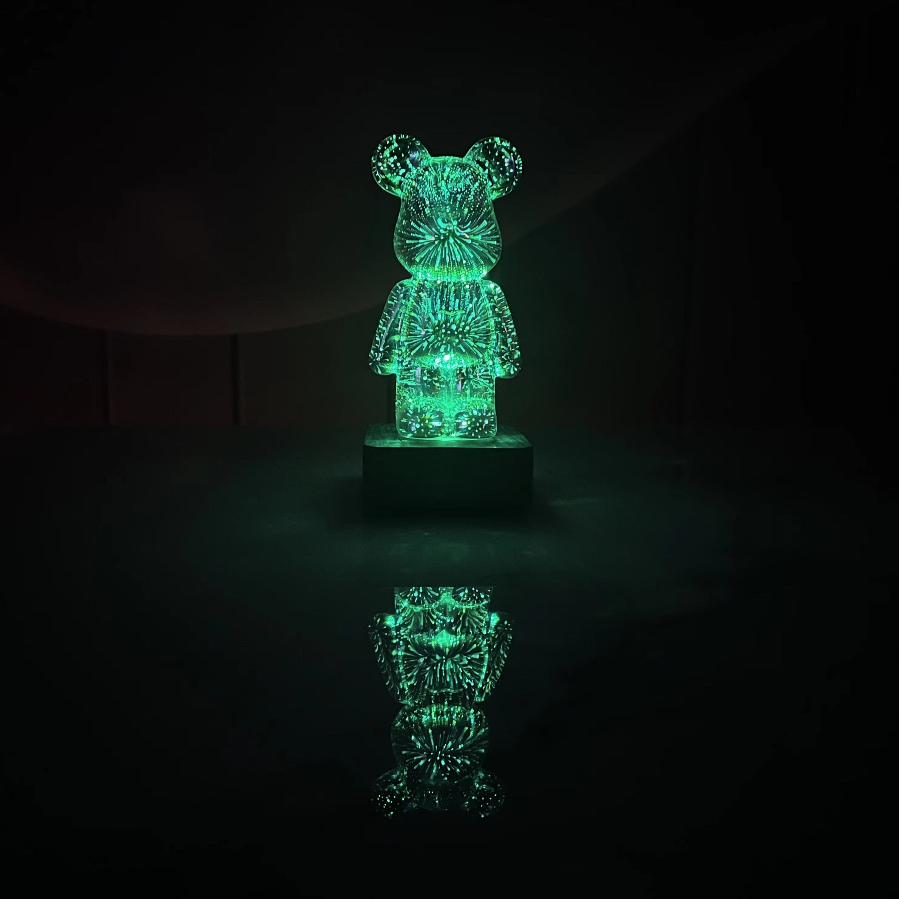 Galaxy Fireworks Standing Bear Night Light-Kawaii Dream