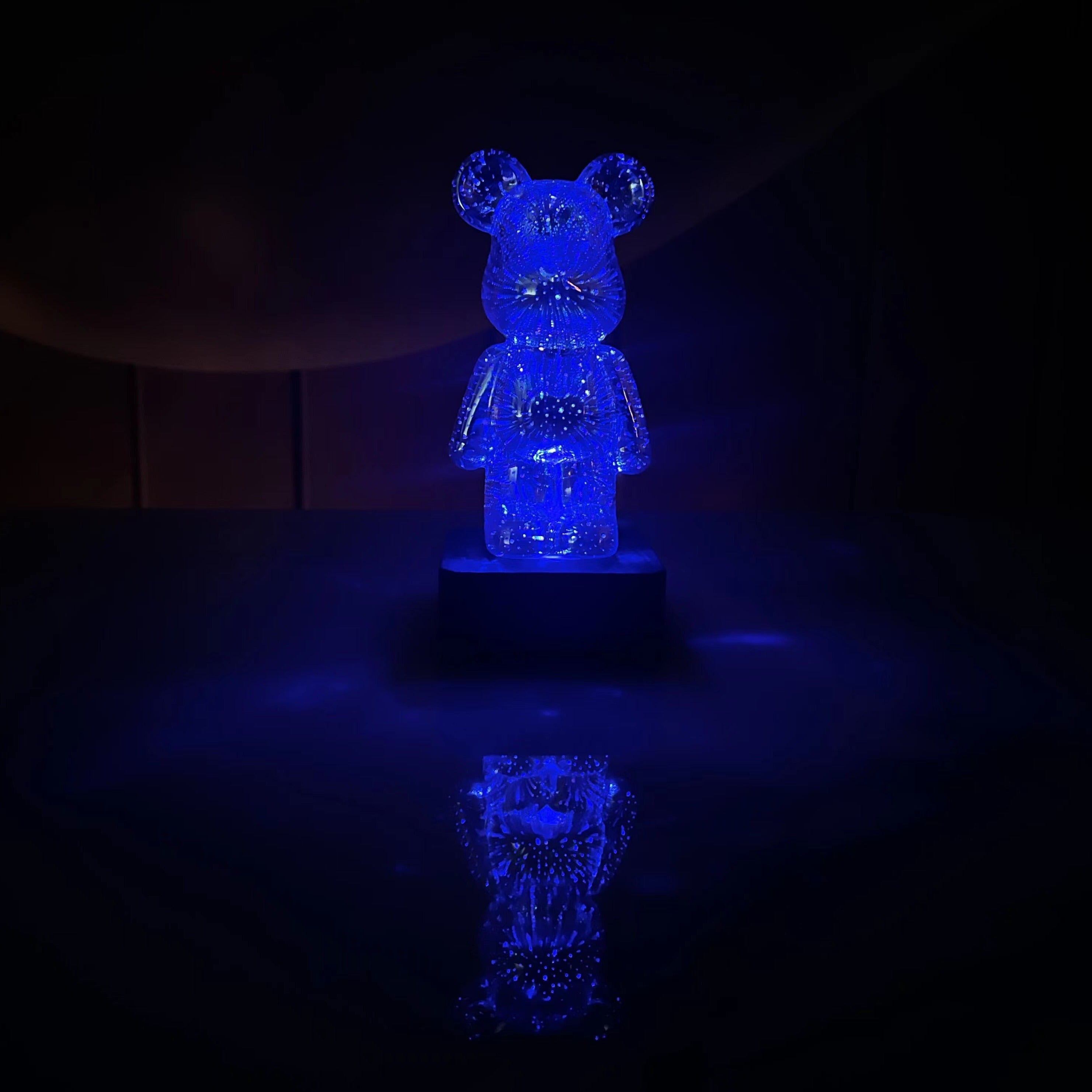 Galaxy Fireworks Standing Bear Night Light-Kawaii Dream