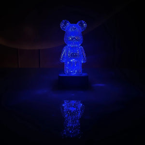 Galaxy Fireworks Standing Bear Night Light-Kawaii Dream