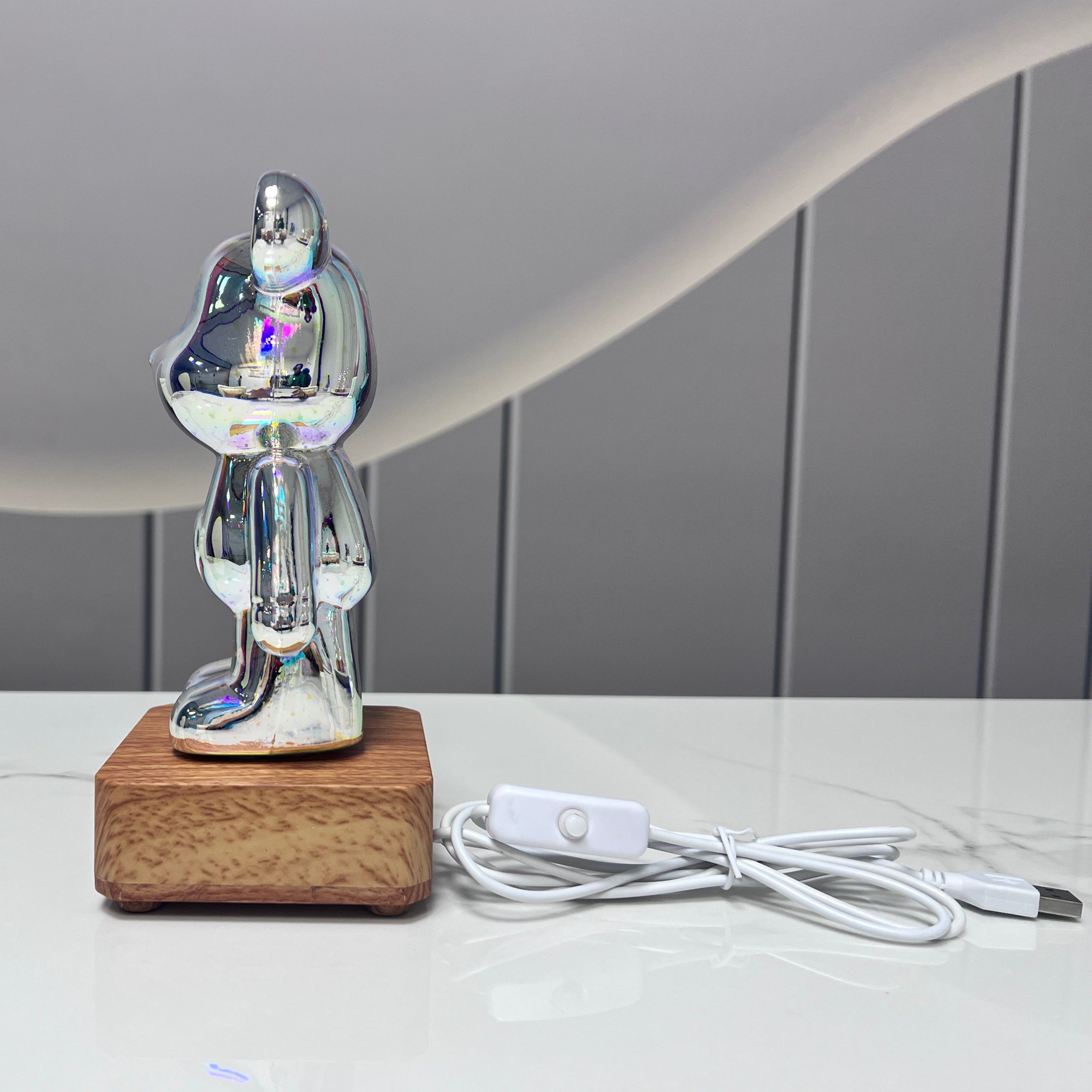 Galaxy Fireworks Standing Bear Night Light-Kawaii Dream