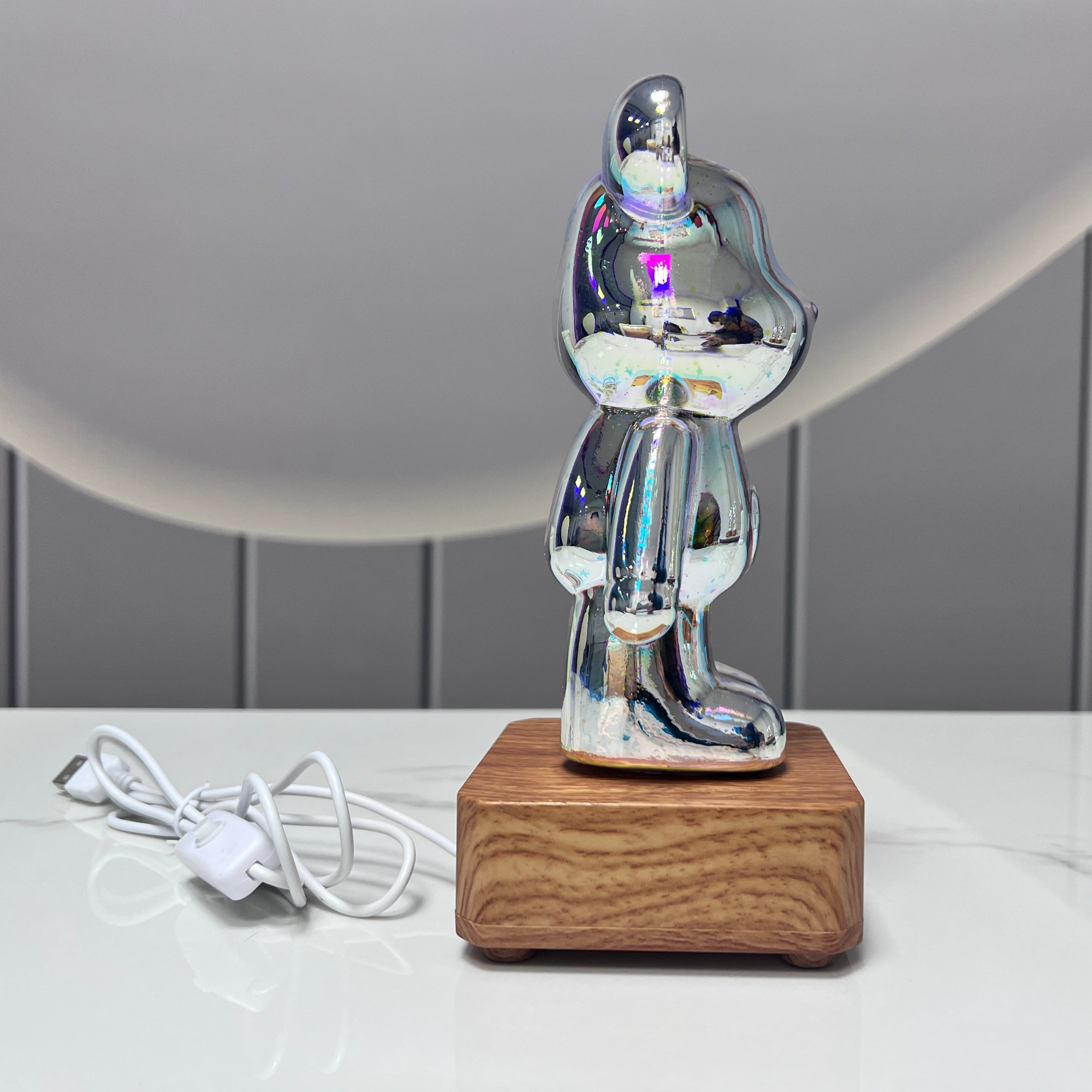 Galaxy Fireworks Standing Bear Night Light-Kawaii Dream