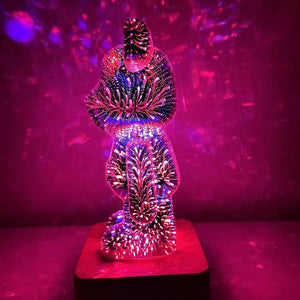 Galaxy Fireworks Standing Bear Night Light-Kawaii Dream
