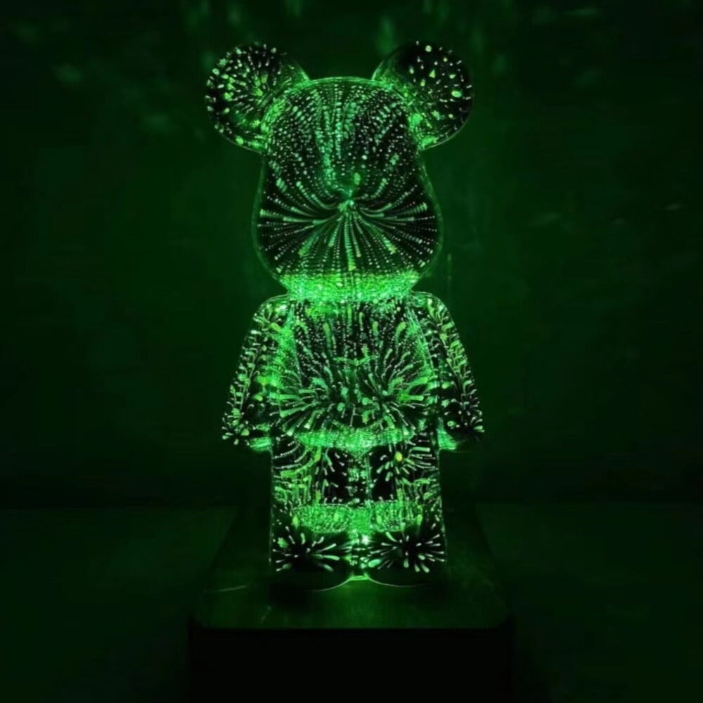 Galaxy Fireworks Standing Bear Night Light-Kawaii Dream