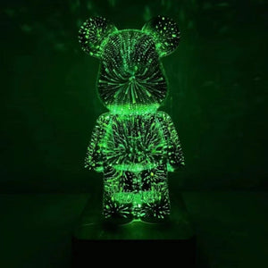 Galaxy Fireworks Standing Bear Night Light-Kawaii Dream