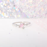 Galaxy Pink Planet Gold-plated Ring-Kawaii Dream