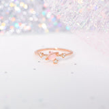 Galaxy Pink Planet Gold-plated Ring-Kawaii Dream