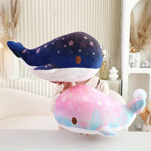 Galaxy Starry Kawaii Blue Pink Whale Plushies-Kawaii Dream