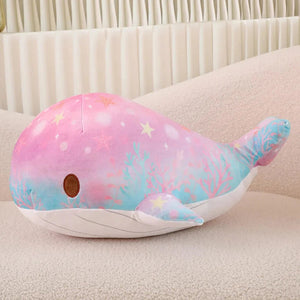 Galaxy Starry Kawaii Blue Pink Whale Plushies-Kawaii Dream