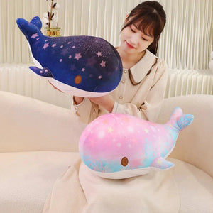 Galaxy Starry Kawaii Blue Pink Whale Plushies-Kawaii Dream