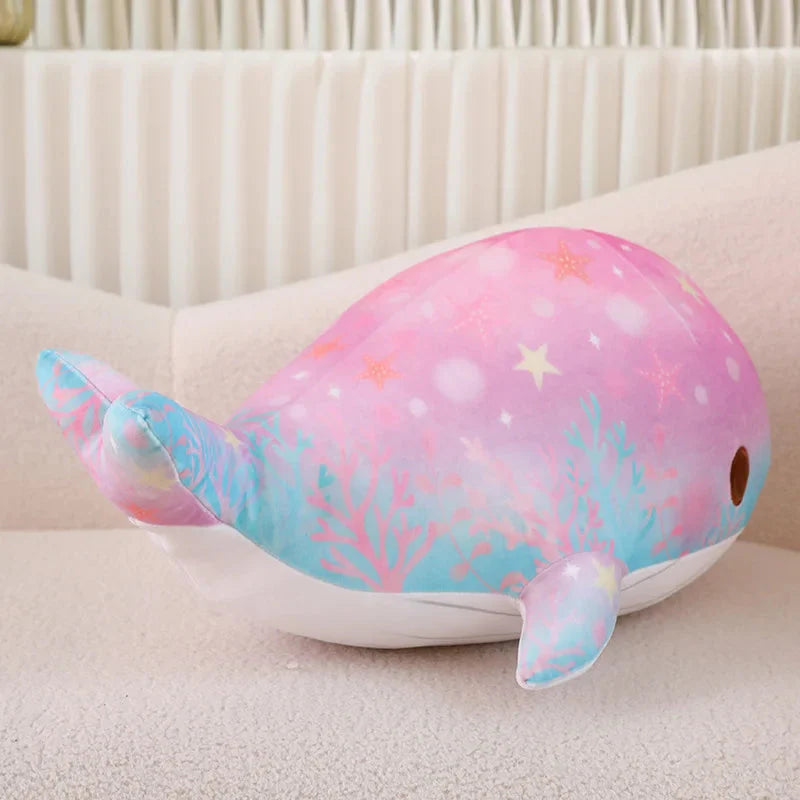 Galaxy Starry Kawaii Blue Pink Whale Plushies-Kawaii Dream