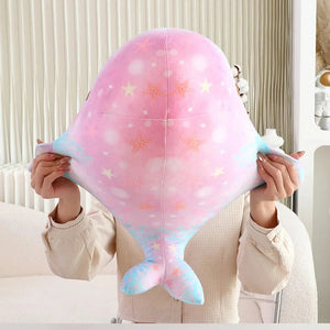Galaxy Starry Kawaii Blue Pink Whale Plushies-Kawaii Dream