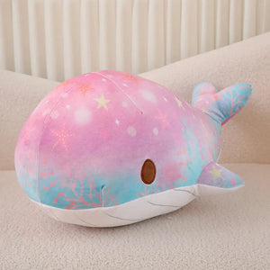 Galaxy Starry Kawaii Blue Pink Whale Plushies-Kawaii Dream
