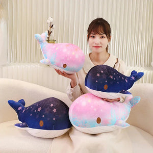 Galaxy Starry Kawaii Blue Pink Whale Plushies-Kawaii Dream