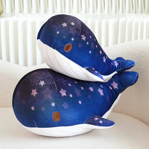 Galaxy Starry Kawaii Blue Pink Whale Plushies-Kawaii Dream