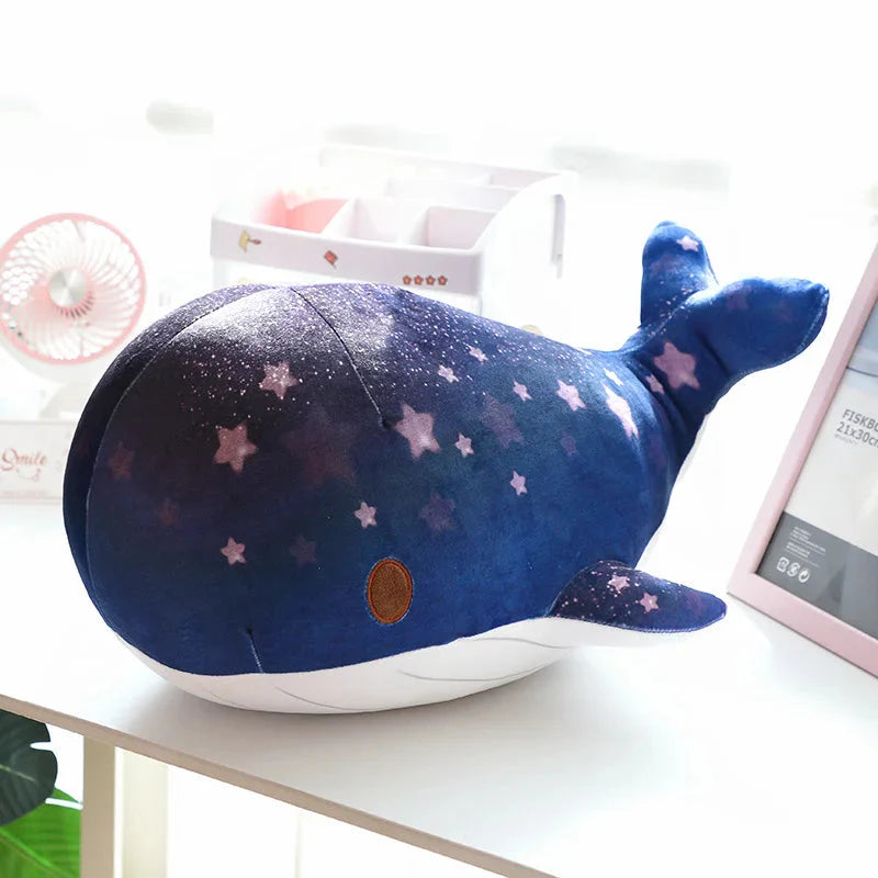 Galaxy Starry Kawaii Blue Pink Whale Plushies-Kawaii Dream