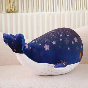 Galaxy Starry Kawaii Blue Pink Whale Plushies-Kawaii Dream