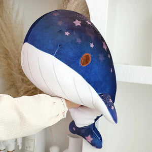 Galaxy Starry Kawaii Blue Pink Whale Plushies-Kawaii Dream