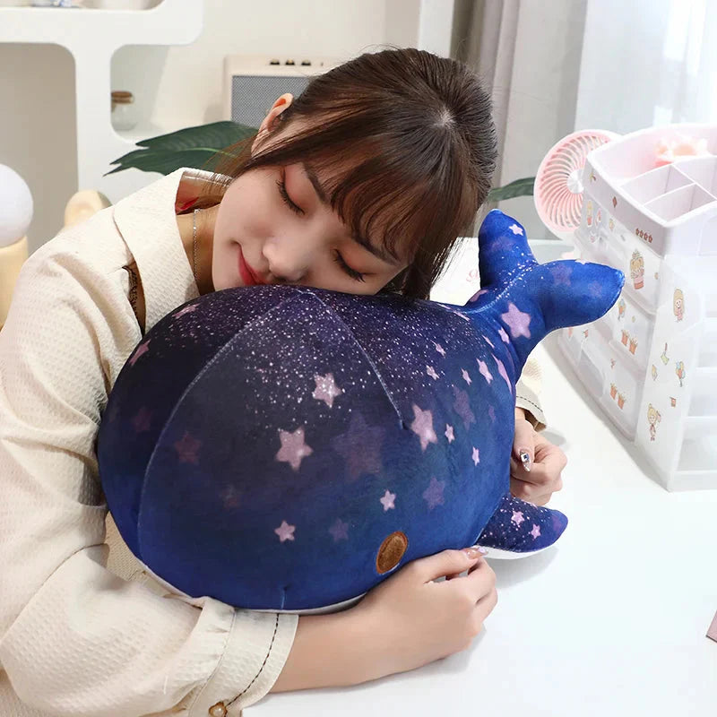 Galaxy Starry Kawaii Blue Pink Whale Plushies-Kawaii Dream