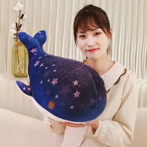 Galaxy Starry Kawaii Blue Pink Whale Plushies-Kawaii Dream