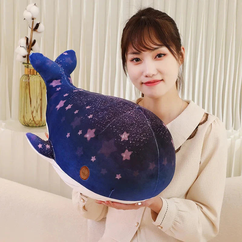 Galaxy Starry Kawaii Blue Pink Whale Plushies-Kawaii Dream