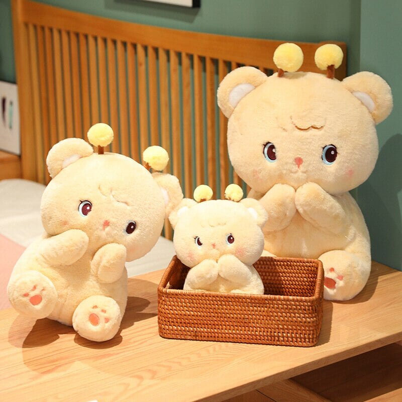 Gem the Bumble Bee Brown Bear Plushie-Kawaii Dream
