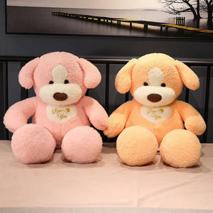 Giant 35in Fluffy Dog Teddy Bear Soft Toy-Kawaii Dream